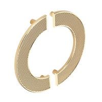 Uchwyt do mebli półokrąg mosiądz połysk CB1194Z128.11