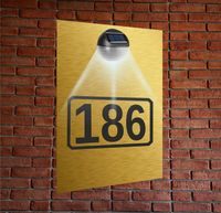 TABLICZKA ADRESOWA złota oświetlona pionowa numer domu 40x30 nierdzewna