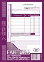 FAKTURA DLA ZW. PODM. Z PODATKU A5 PION O  202-3E