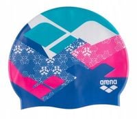 Czepek pływacki dla dzieci treningowy silikonowy na basen Arena Print