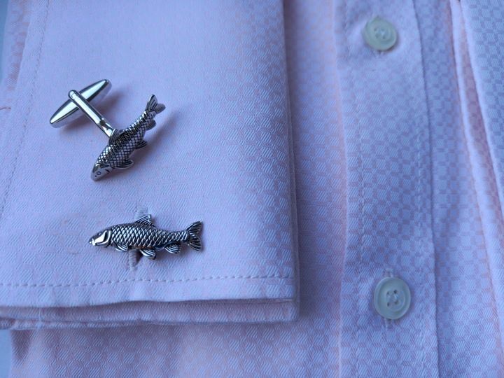 Spinki do mankietów Ryby Karp Lin dla Wędkarza zdjęcie 14