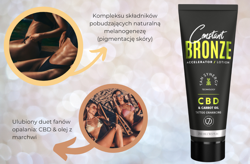 7suns Constant Bronze CBD&Carrot Oil Accelerator Lotion 250ml zdjęcie 4