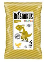 BIOSAURUS Chrupki kukurydziane Dinozaury o smaku serowym BEZGL. BIO 4x15 g