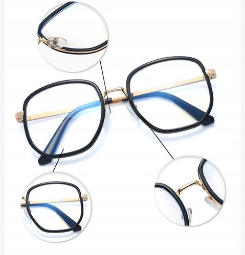 SOLIDNE Damskie Okulary Zerówki do KOMPUTERA Blue Light OPRAWKI Teleskopy na Arena.pl