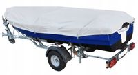 Pokrowiec plandeka osłona przykrycie na łódź łódkę wędkarską 210g 420-450cm