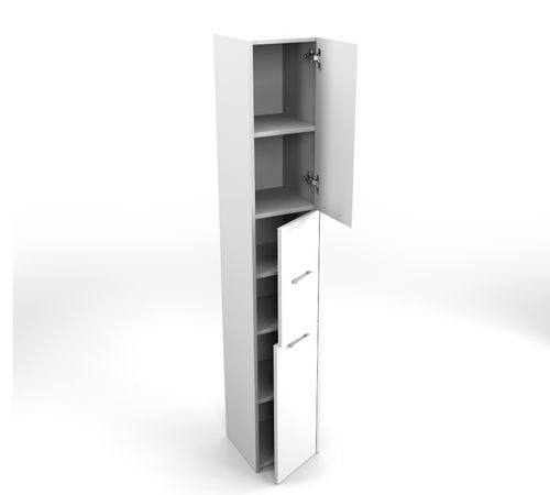 SZAFKA SŁUPEK REGAŁ DO ŁAZIENKI LUNA 3D 170 / 30 BIAŁY na Arena.pl