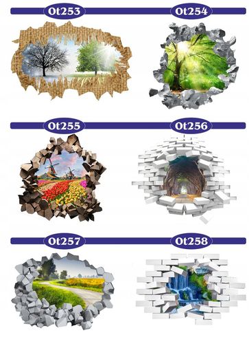 Naklejka samoprzylepna efekt 3D dmuchawce łąka HIT na Arena.pl