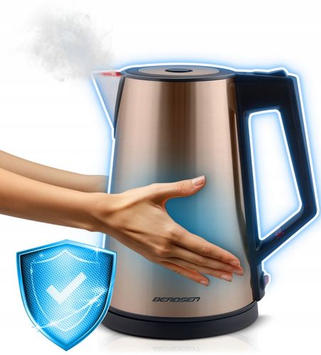 CZAJNIK ELEKTRYCZNY BEZPRZEWODOWY MODNY 1,7L BERDSEN 2200W na Arena.pl