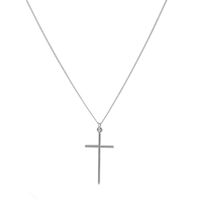łańcuszek męski z krzyżem 50 cm (c22/men/30ag)