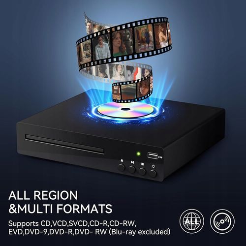 Odtwarzacz DVD i CD, HDMI 1080P dla wszystkich regionów obsługa PAL/NTSC na Arena.pl
