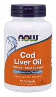 NOW FOODS COD LIVER OIL 1000MG 90SG TRAN OLEJ Z DORSZA
