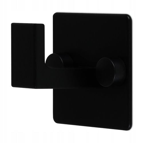 4x HACZYK WIESZAK NA RĘCZNIKI ŁAZIENKOWY ŚCIENNY CZARNY PROSTY LOFT SOLIDNY na Arena.pl