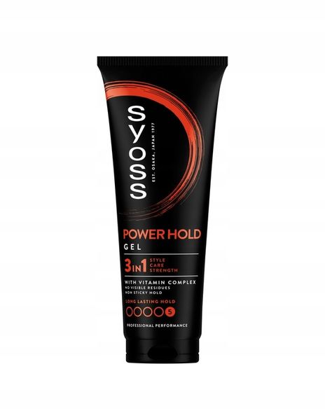 SYOSS Żel do włosów Power Hold 250 ml zdjęcie 1