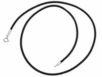 SILIKONOWY RZEMIEŃ RZEMYK KAUCZUK SREBRO 50CM