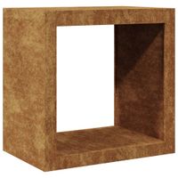 Stojak na drewno opałowe 60x40x60 cm Stal kortenowska