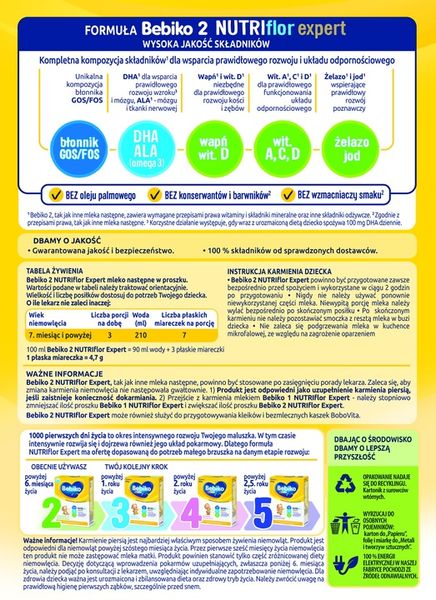 Bebiko 2 NUTRIflor Expert 600g zdjęcie 4