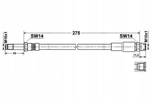 BMW E39 - Zestaw Przewodów Hamulcowych Teflonowych W Oplocie Stalowym na Arena.pl