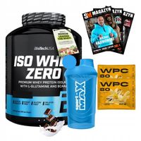 BIOTECH ISO WHEY ZERO 2270 g BIAŁKO SERWATKA + nowmax WPC 2x30g + SHAKER