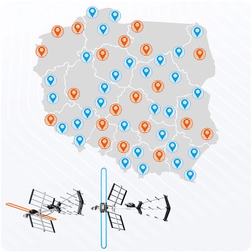 Antena zewnętrzna kierunkowa TV ultra HD 4K Berdsen BD-950 na Arena.pl