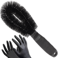 SZCZOTKA DO FELG KÓŁ DETAILINGOWA DO MYCIA CZYSZCZENIA 26CM RĘKAWICZKI