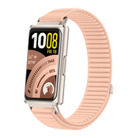 Pasek do Huawei Band 11 / Band 11 Pro mocny trwały nylon na zegarek różowy