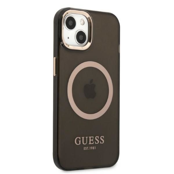 Etui Guess do iPhone 15, iPhone 14, iPhone 13, Czarny, MagSafe zdjęcie 4