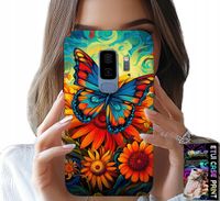 ETUI DO SAMSUNG GALAXY S9 PLUS - MOTYLE MOTYLKI KWIATKI RÓŻE OBUDOWA