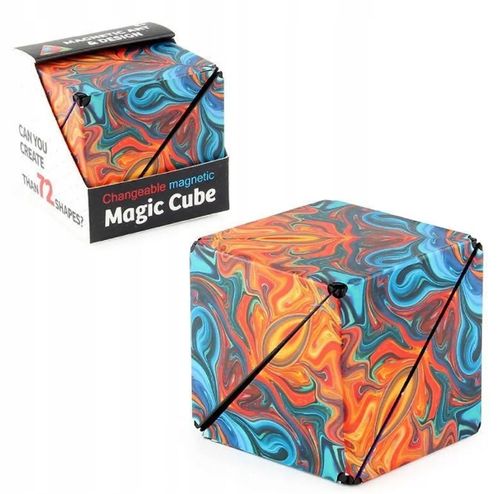 FIDGET CUBE ANTYSTRESOWA KOSTKA MAGNETYCZNA NIEBIESKA PUZZLE MAGIC CUBE na Arena.pl
