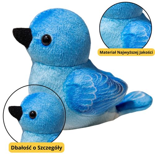 DLA DZIECI MAŁY PLUSZOWY PTAK NIEBIESKI SIKORKA SZCZYGIEŁSZT na Arena.pl