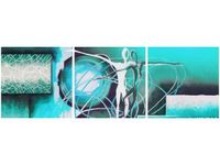 90CM 30CM OBRAZ DRUK TAŃCZĄCE POSTACIE NIEBIESKIM