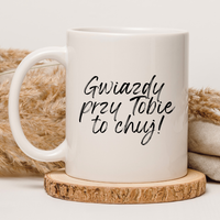 CHAMSKI KUBEK BEZ CENZURY | ŚMIESZNY PREZENT | DO PRACY BIURA DOMU | 330 ml