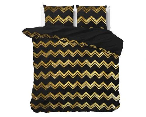 200x220 WAVE kpl pościeli mikrofibra  z foliowym nadrukiem czarny na Arena.pl