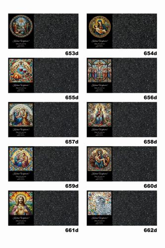 SZKLANA PODSTAWKA POD ZNICZE TWÓJ DOWOLNY TEKST 50 WZ CIEMNY MARMUR 60x30cm na Arena.pl