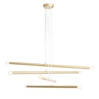 Lampa wisząca Tubo 1072P40 Aldex podłużne zwisy metalowe mosiądz