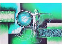 OBRAZ ABSTRAKCYJNY TANIEC ZIELENI