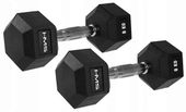 HMS Hantle HEX PRO Gumowane Do Ćwiczeń Fitness Treningu 2x8 kg