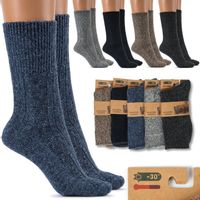 5x SKARPETY NATURLANE Wełniane męskie skarpetki Termiczne CIEPŁE GRUBE