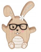 ZAJĄC ZAJĄCZEK WIELKANOCNY DREWNIANY FIGURKA 16 CM