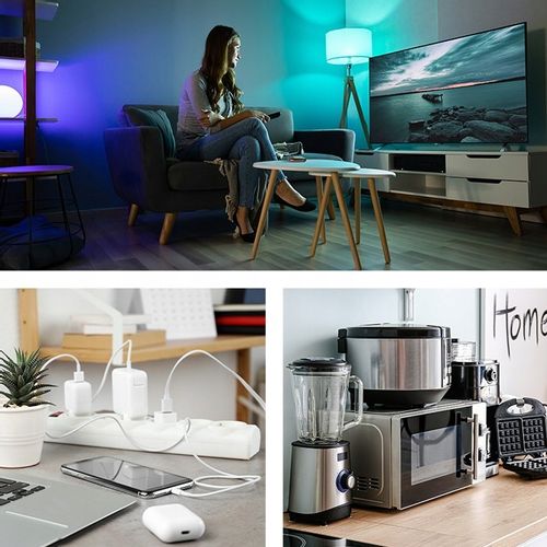 Qoltec Przedłużacz Listwa antyprzepięciowa 4 gniazda 2 x USB 1.8m na Arena.pl