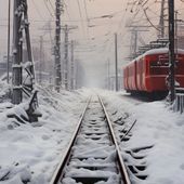Plakat 80x80cm Podróż po Torach