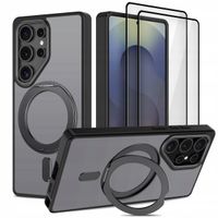 2 x MATOWE ETUI CASE COVER DO MAGSAFE NA GALAXY S25 ULTRA + 2-PAK SZKŁO