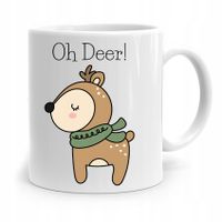 Kubek Świąteczny Prezent Pod Choinkę Na Mikołaja Z Nadrukiem Ze Zdjęciem