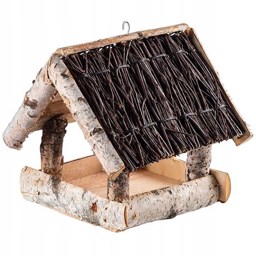 KARMNIK DLA PTAKÓW DUŻY XXL DOMEK DREWNIANY WISZĄCY BUDKA OZDOBA DO na Arena.pl