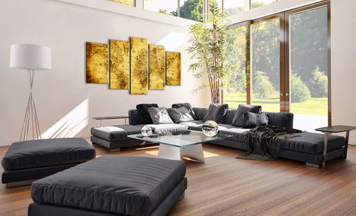 Obraz Na Płótnie - Mapa Świata - 160X85 Cm - Ea160X85-0127 na Arena.pl