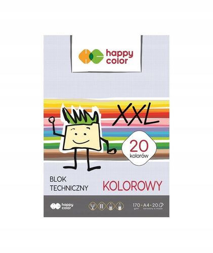 BLOK TECHNICZNY A4/20K KOLOR HAPPY XXL A'10 7009 na Arena.pl