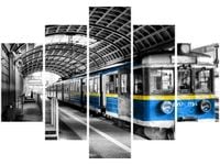 105CM 150CM OBRAZ 5 ELEM POCIĄG DRUK