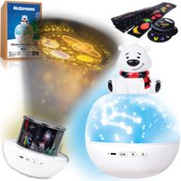 PROJEKTOR GWIAZD RZUTNIK NIEBA LAMPKA NOCNA LED GŁOŚNIK KOŁYSANKA MIŚ