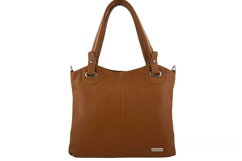 Codzienna duża torebka damska - Brązowa jasna zdjęcie 1