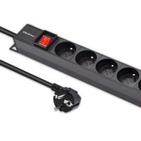 Qoltec Aluminiowa Listwa zasilająca PDU do RACK 16A 16xFRENCH Pionowa 1.8m
