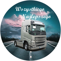 Opłatek na tort Urodziny Tir Scania Volvo Mercedes DAF Ciągnik Siodłowy